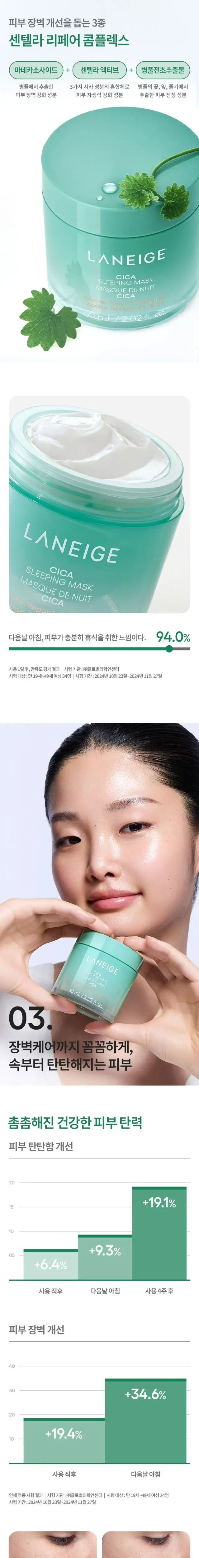 [진정시카] 라네즈 시카 슬리핑 마스크 60ml 기획 (+슬리핑 마스크 미니 3종) 상세페이지 2